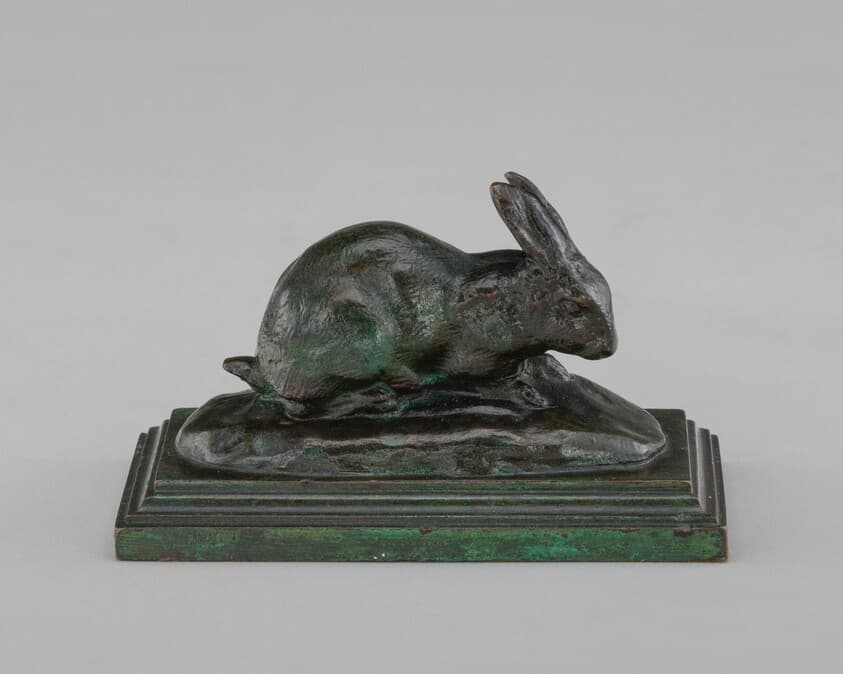 Crouching Rabbit — Antoine-Louis Barye