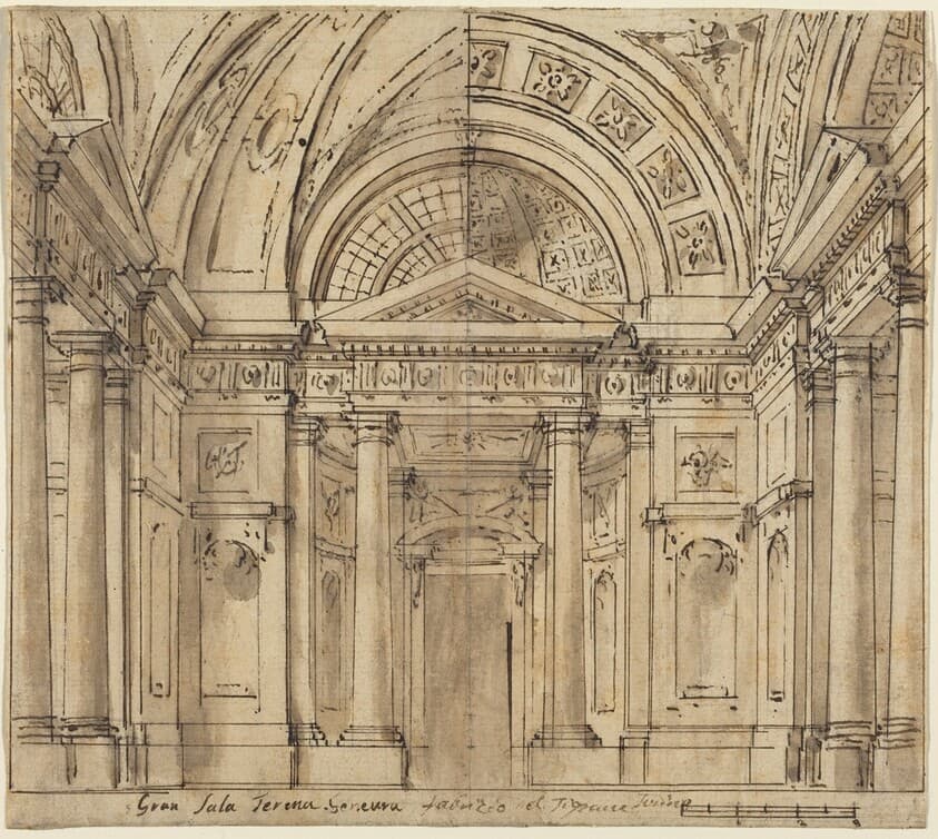 Design for Entrance to a Hall — Fabrizio Galliari