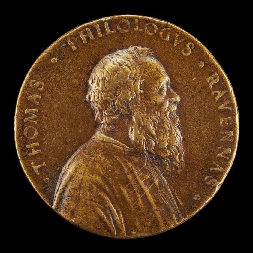 Tommaso Rangone, 1493-1577, Physician of Ravenna [obverse] — Alessandro Vittoria