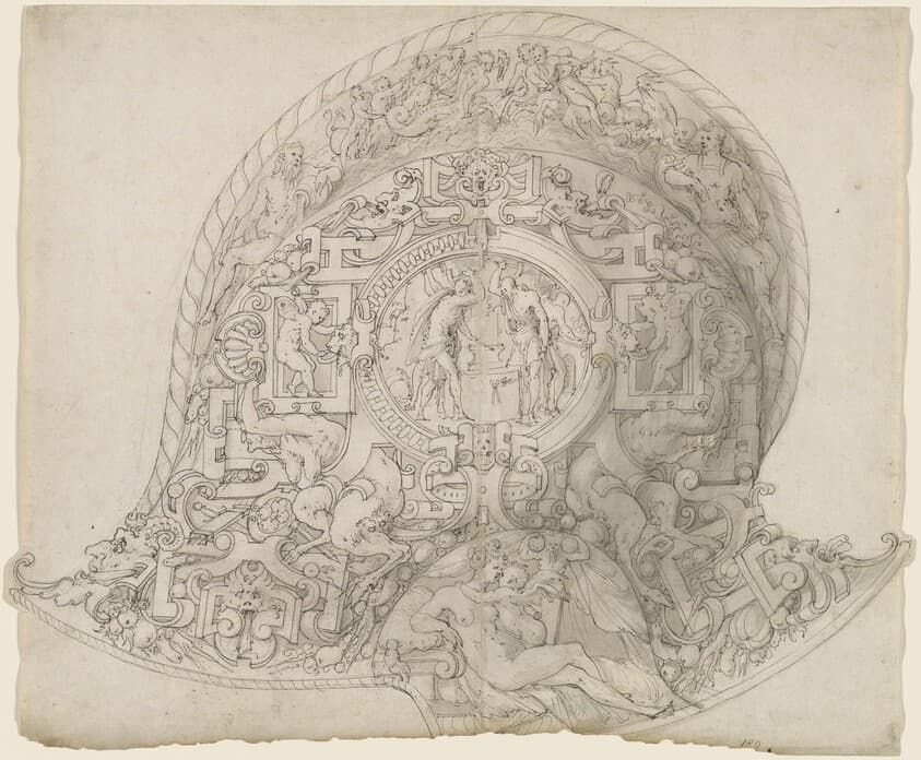 Design for a Burgonet Helmet — Jean Cousin the Elder