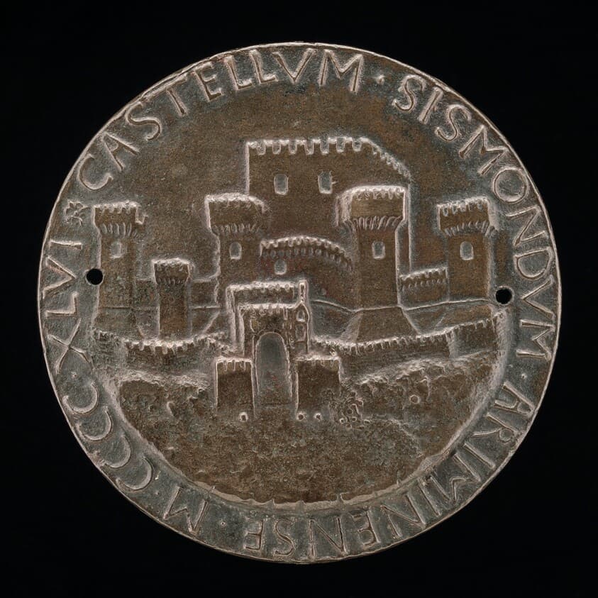 The Castle of Rimini [reverse] — Matteo de' Pasti