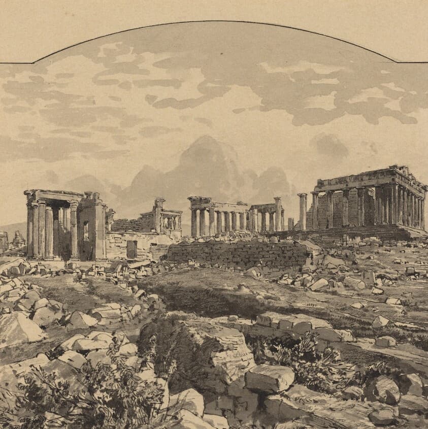 The Parthenon from the East — Themistocles von Eckenbrecher
