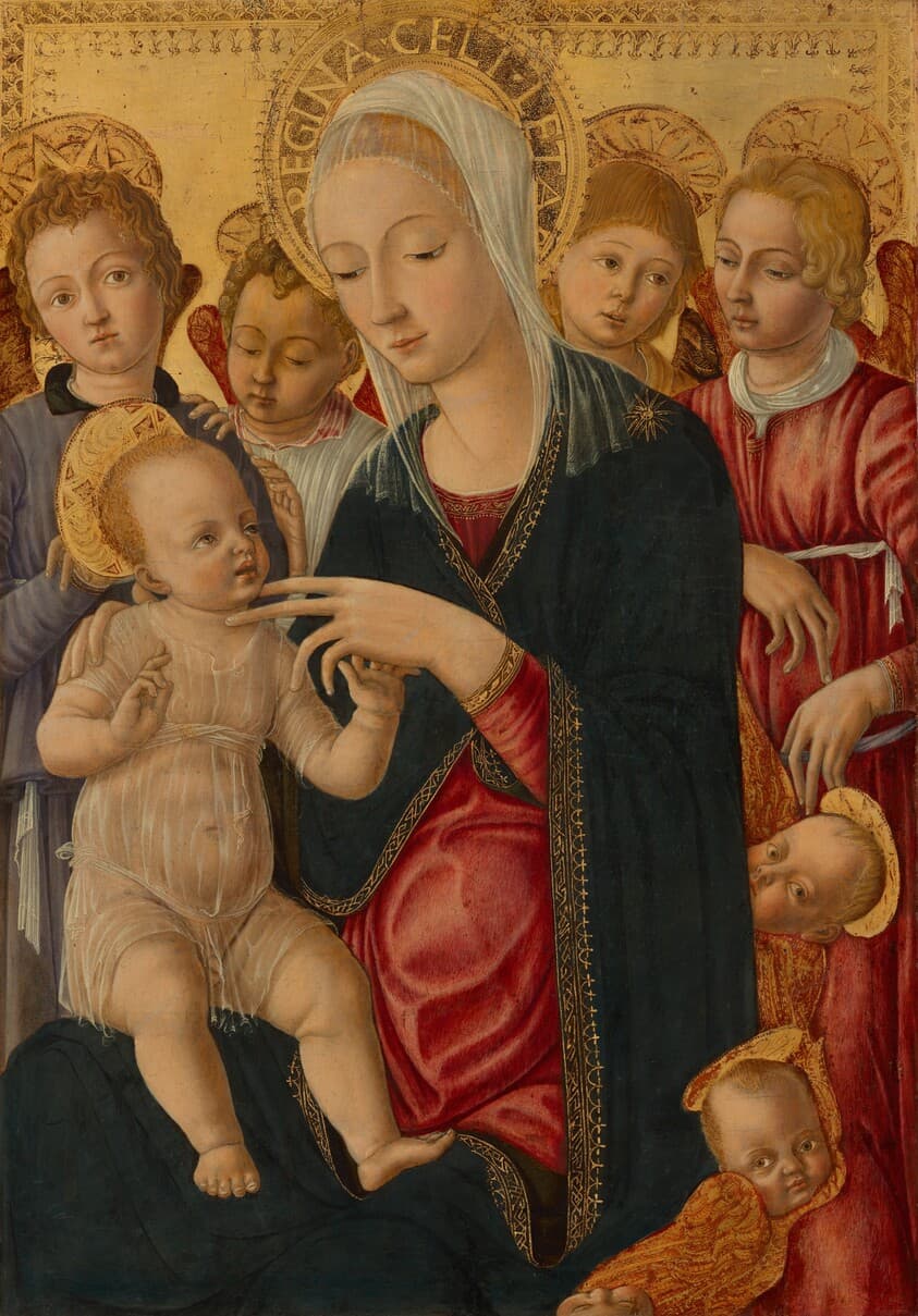 Madonna and Child with Angels and Cherubim — Matteo di Giovanni