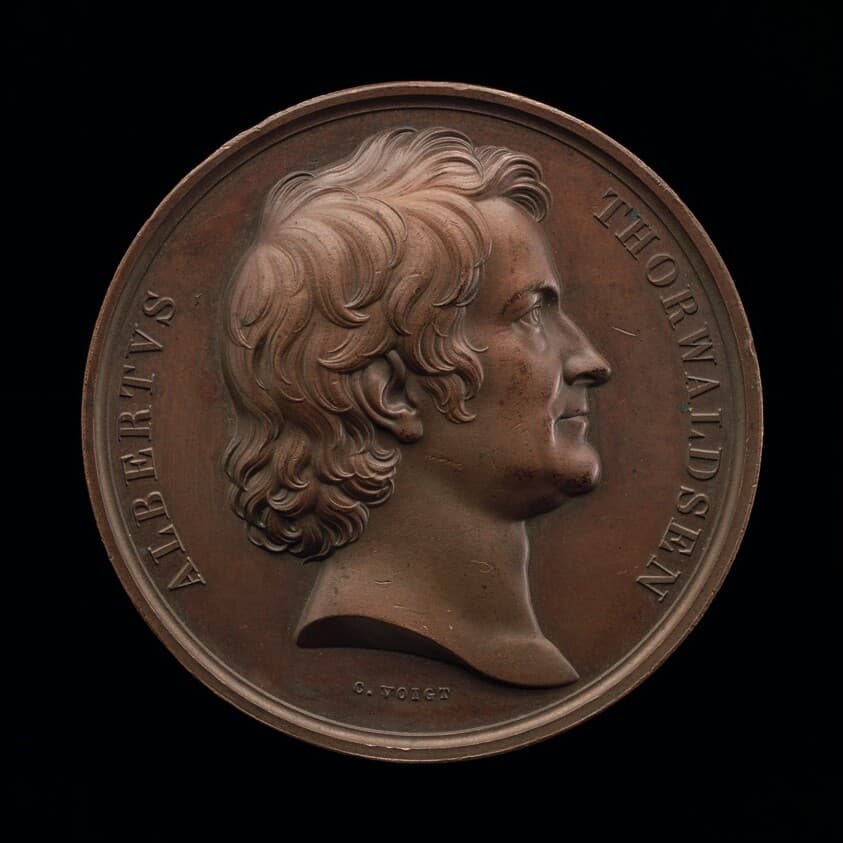 Bertel Thorvaldsen, 1770-1844, Sculptor [obverse] — Karl Friedrich Voigt
