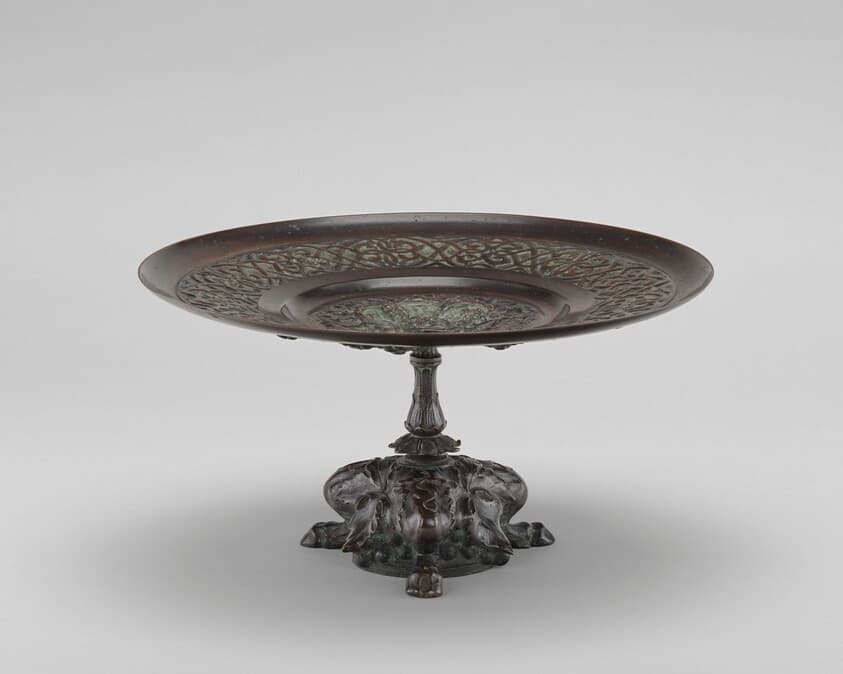 Card Receiver with Fawn's Feet and Grapes — Antoine-Louis Barye