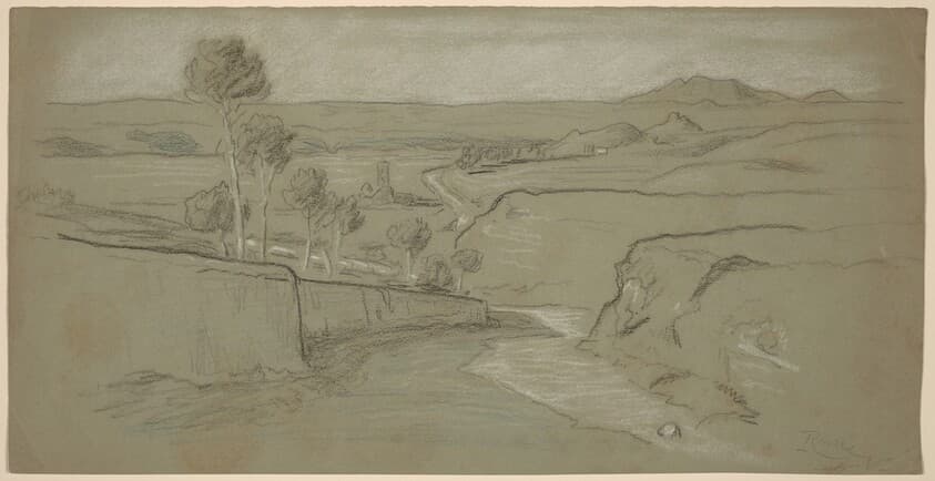 Roman Landscape — Elihu Vedder