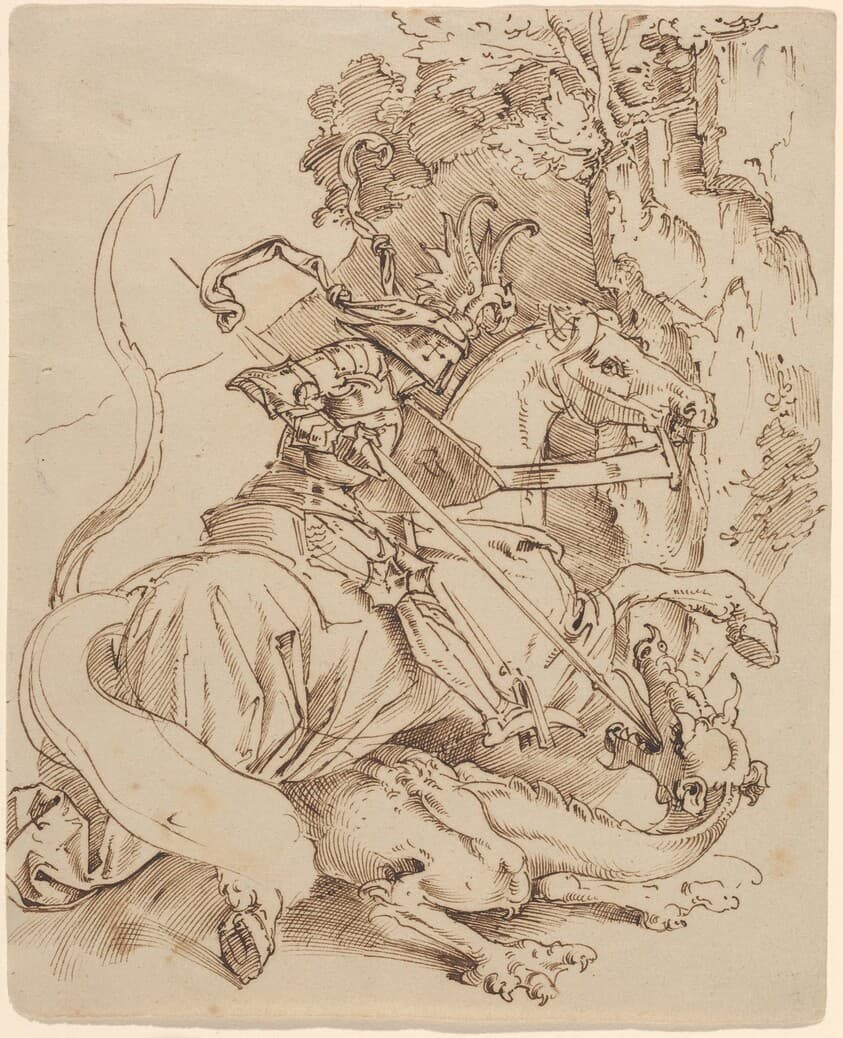 Saint George and the Dragon — Moritz von Schwind