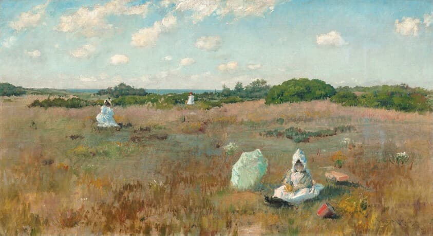 Gathering Autumn Flowers — William Merritt Chase
