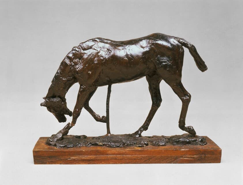 Horse with Head Lowered — Edgar Degas