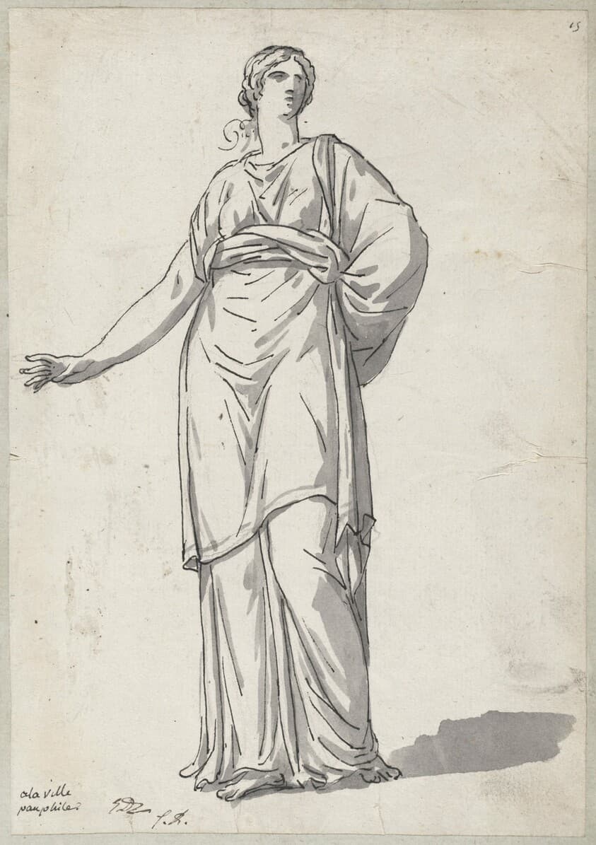 Woman from the Villa Pamphili — Jacques-Louis David