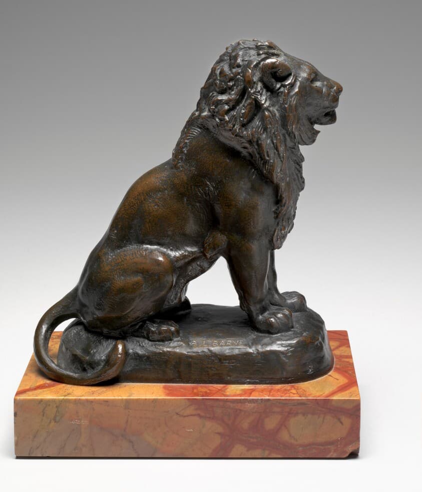 Seated Lion — Antoine-Louis Barye
