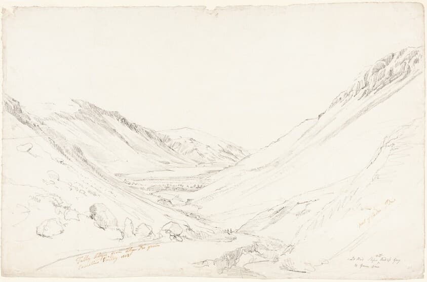 Tally Llyn from Llyn Trigrain — Cornelius Varley