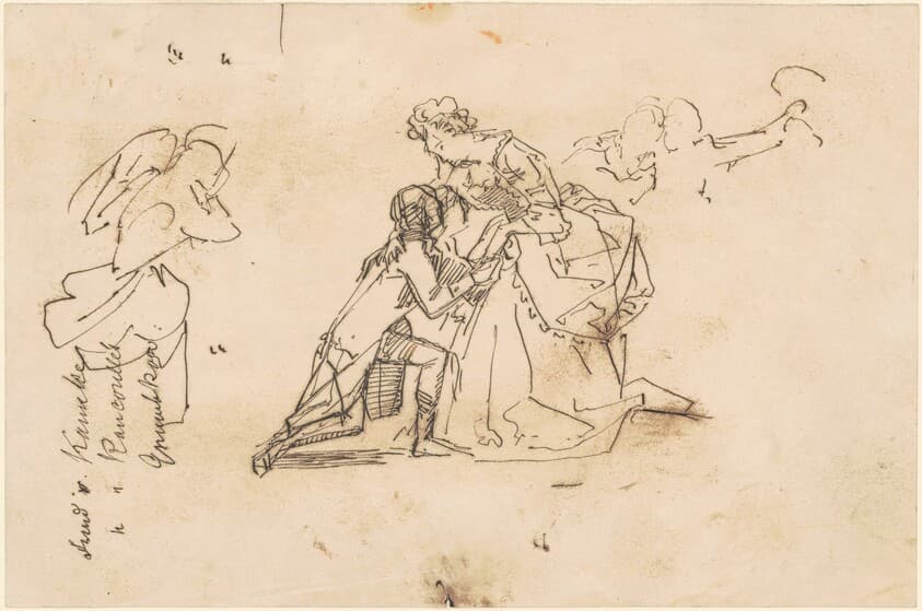 Study for "The Return of King Friedrich II from Küstrin" — Emanuel Gottlieb Leutze