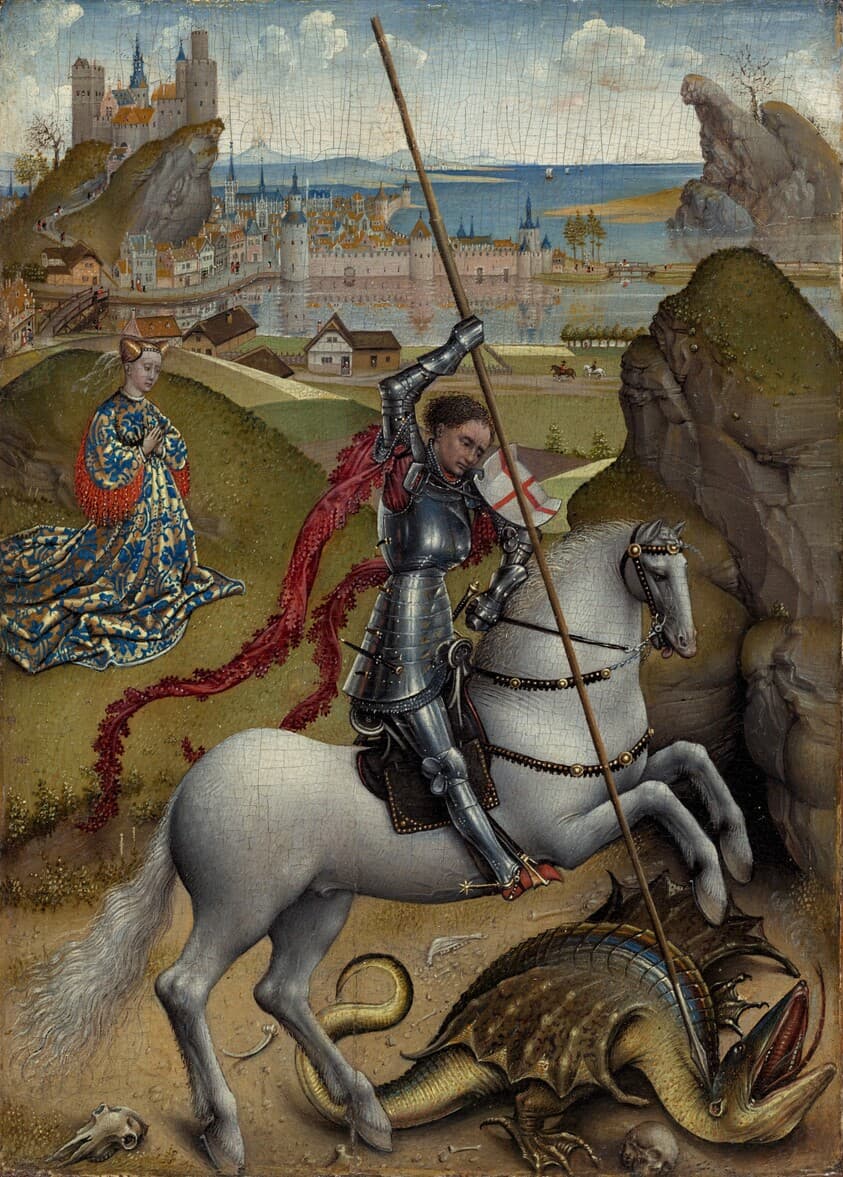 Saint George and the Dragon — Rogier van der Weyden