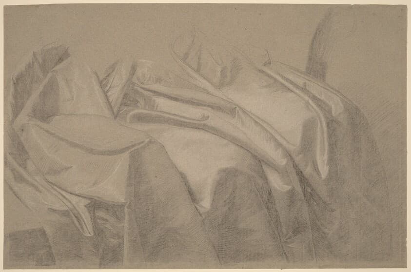 Drapery Study for "Mary and Elizabeth Royall" — John Singleton Copley