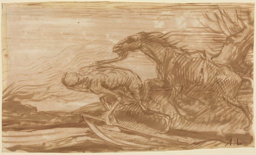 Death and Its Horse — Alphonse Legros