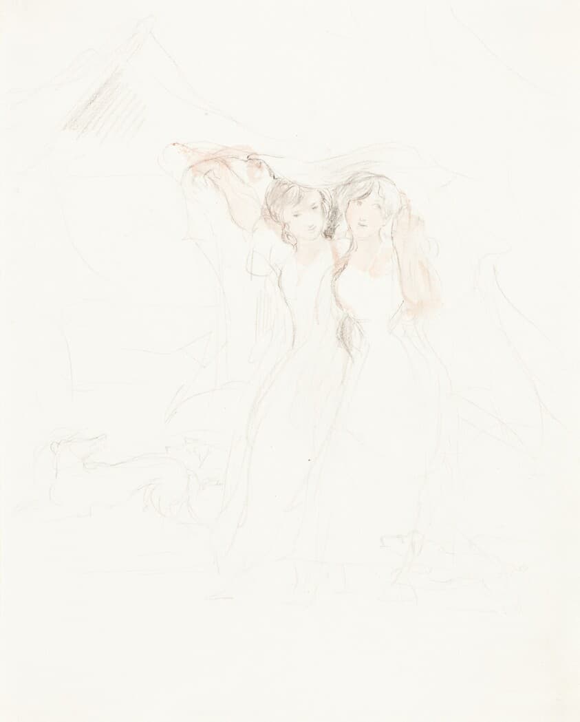 Two Girls under a Cloak — Sir David Wilkie