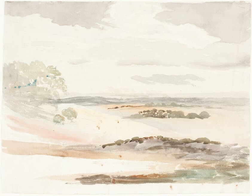 An Extensive View in Shropshire — Cornelius Varley