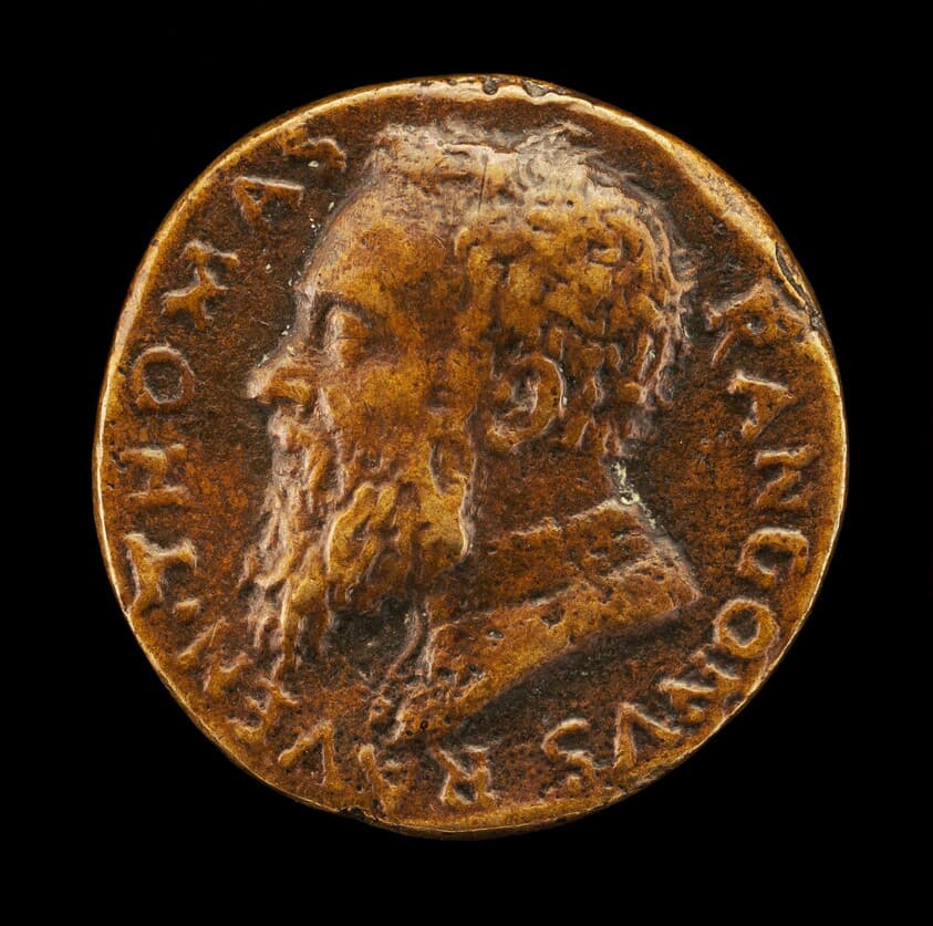 Tommaso Rangone, 1493-1577, Physician of Ravenna [obverse] — Alessandro Vittoria