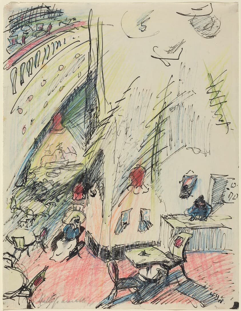 Das leere Café (The Empty Café) — Walter Gramatté