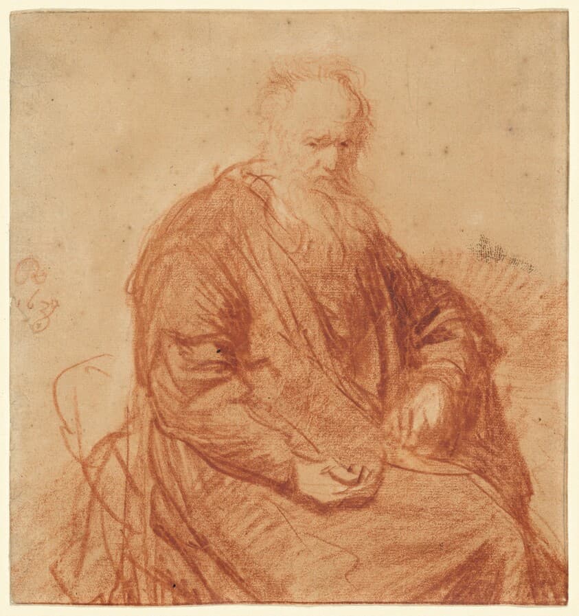 Seated Old Man — Rembrandt van Rijn