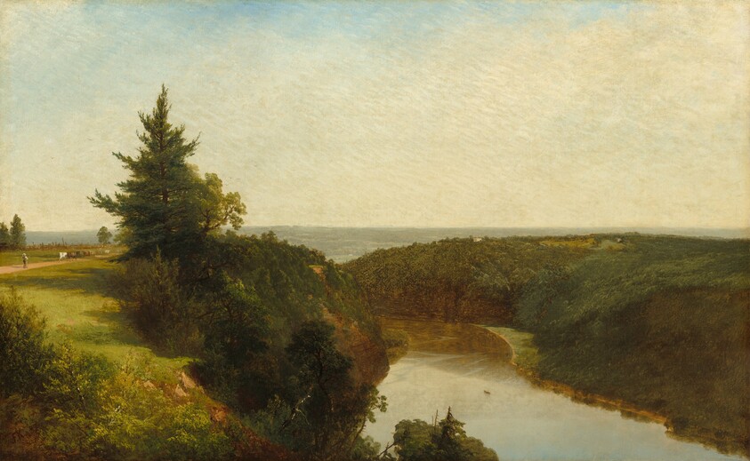 View on the Genesee near Mount Morris — John Frederick Kensett