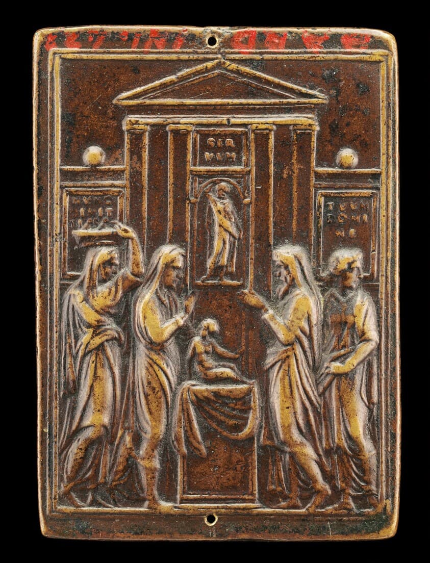 Presentation of Christ in the Temple [reverse] — Valerio Belli
