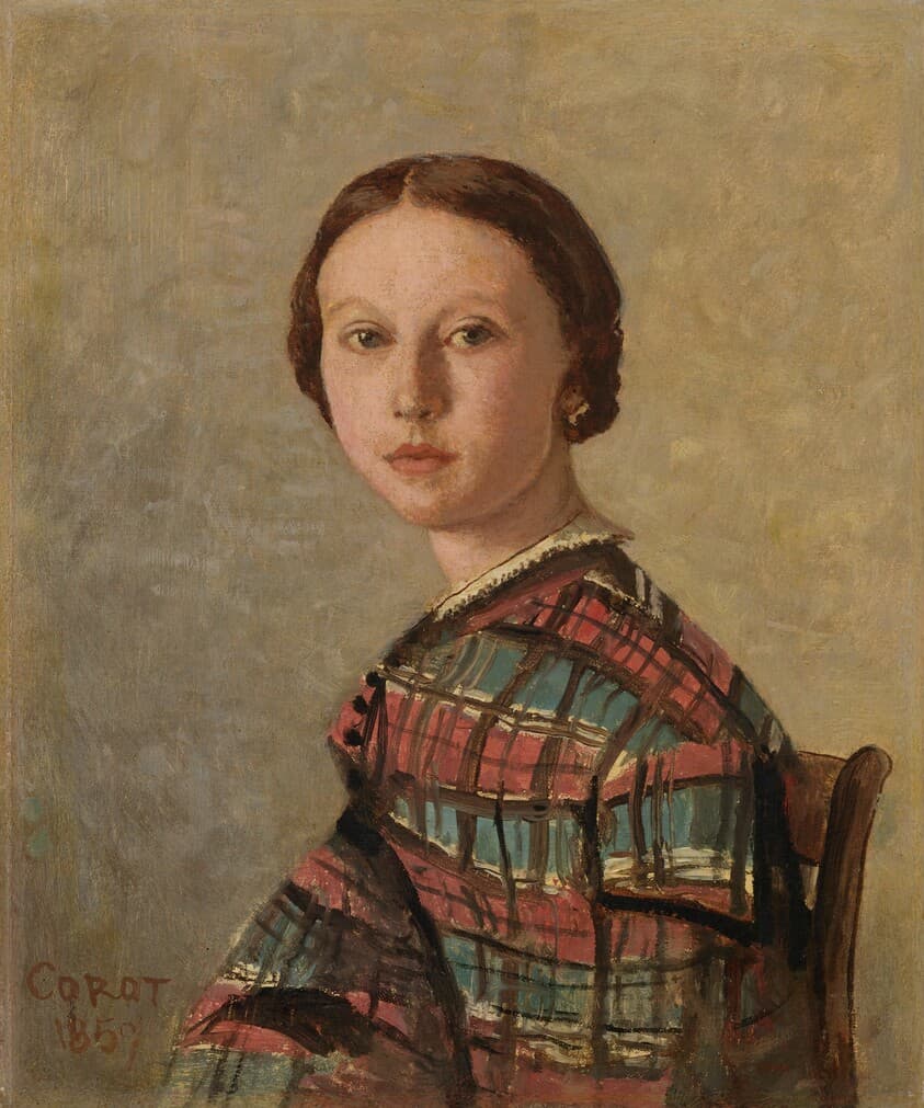 Portrait of a Young Girl — Jean-Baptiste-Camille Corot