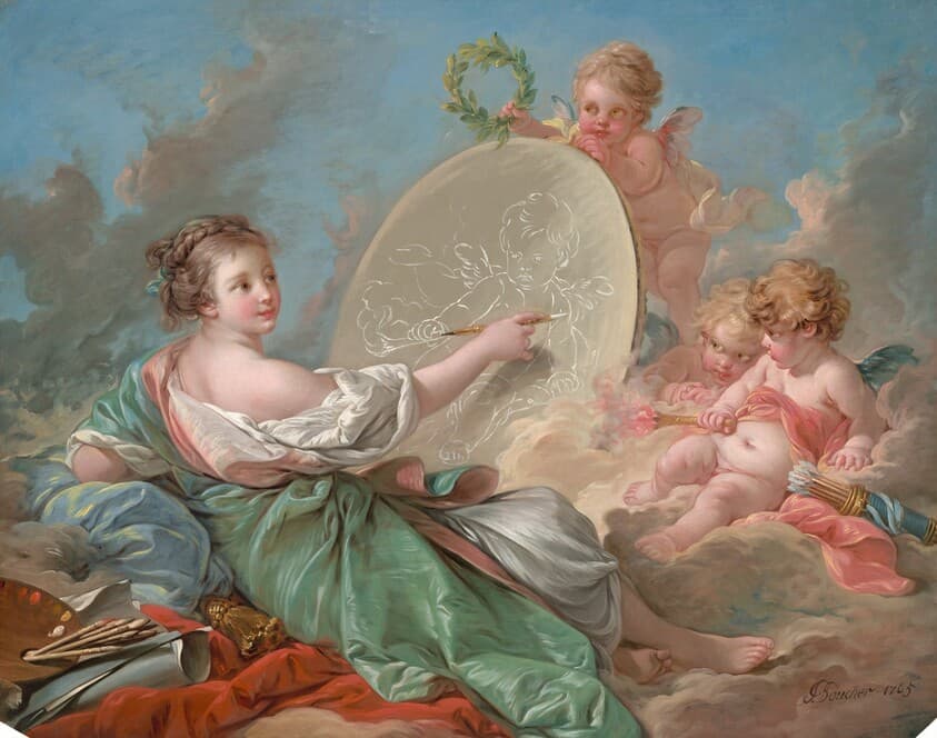 Allegory of Painting — François Boucher