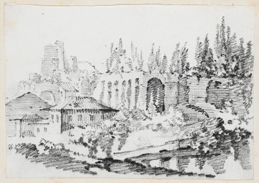 Ruins of the Imperial Palaces on the Palatine Hill — Joseph-Marie Vien