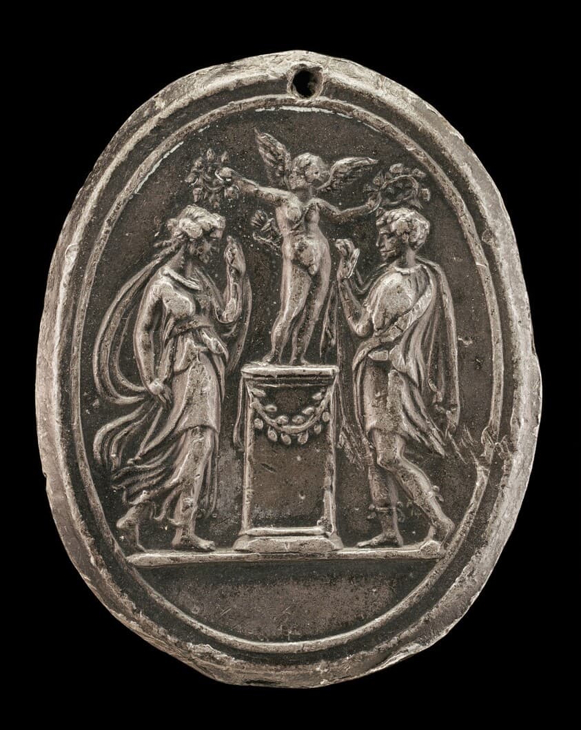 Cupid Crowning Two Lovers — Valerio Belli