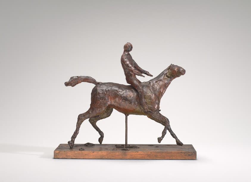 Horse Galloping, Turning the Head to the Right, the Feet Not Touching the Ground — Edgar Degas