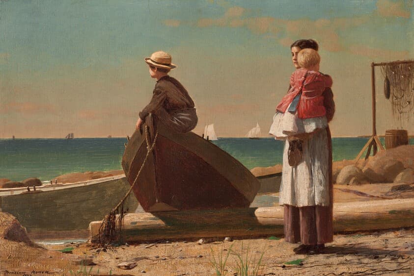 Dad's Coming! — Winslow Homer
