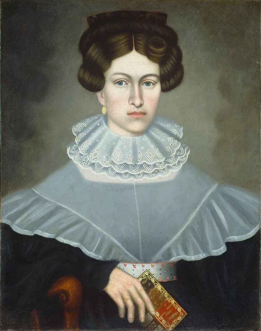Woman Holding a Book — Erastus Salisbury Field