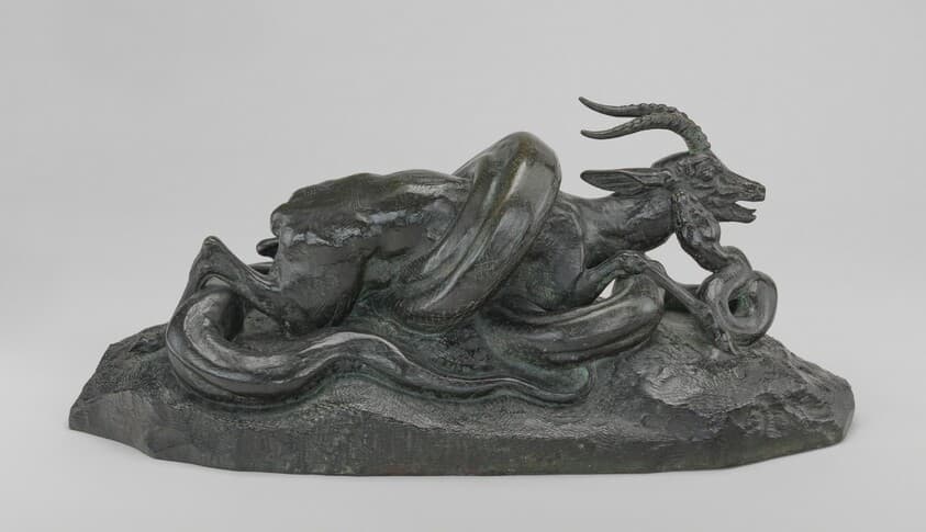 Python Crushing a Gazelle — Antoine-Louis Barye