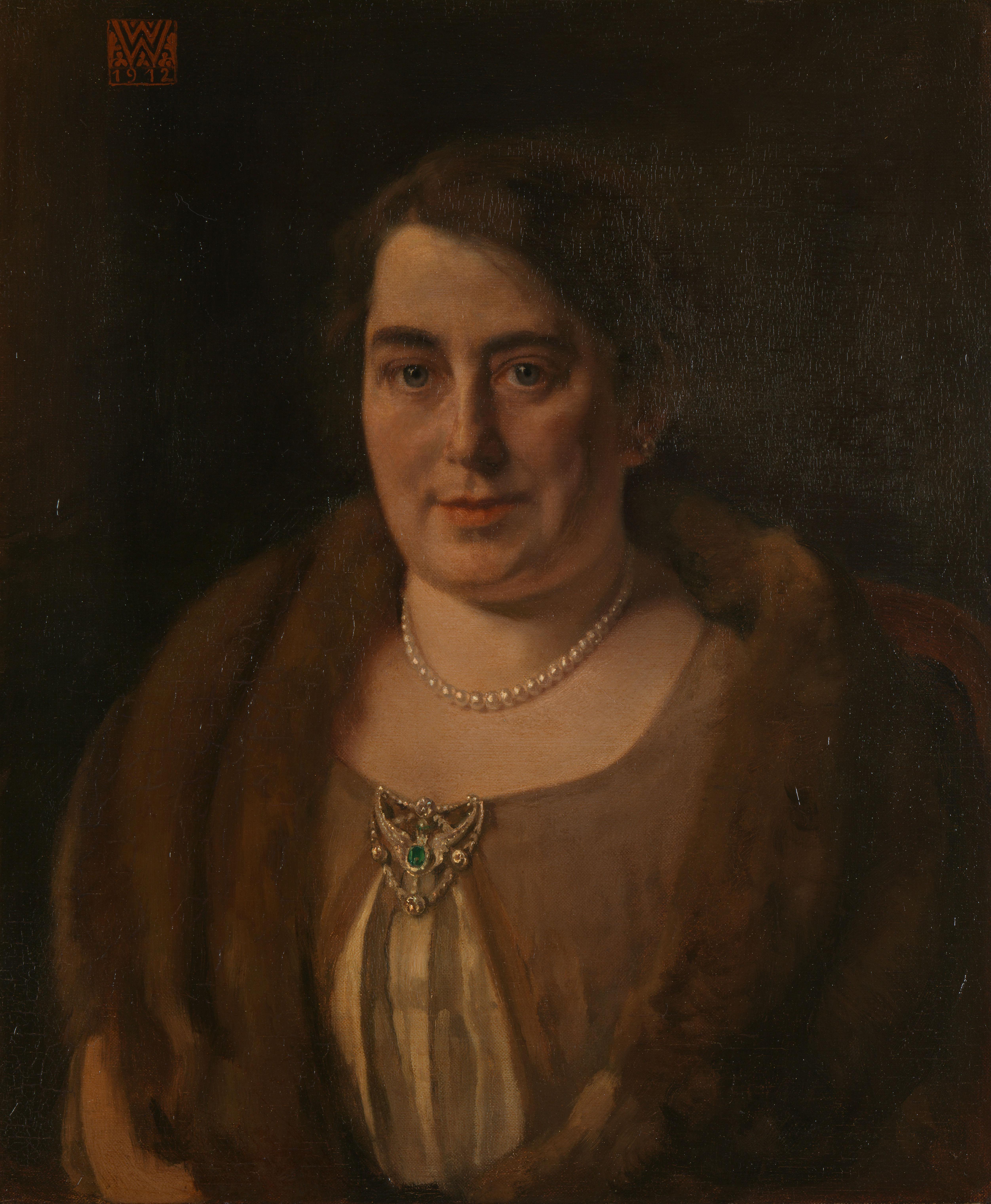 Adèle van Meekren, de tweede echtgenote van Andries van Wezel — Willem Witsen