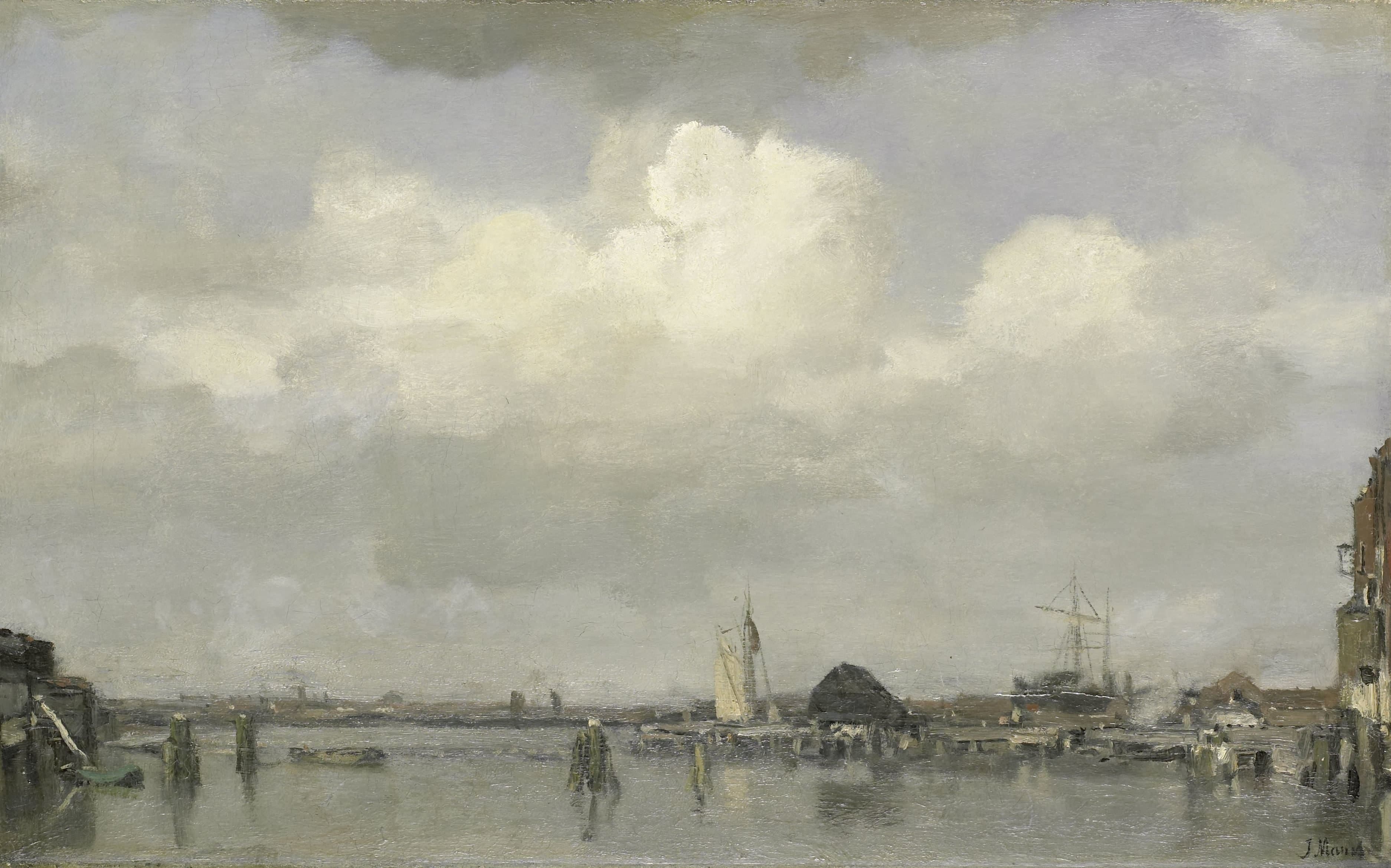 Havengezicht — Jacob Maris