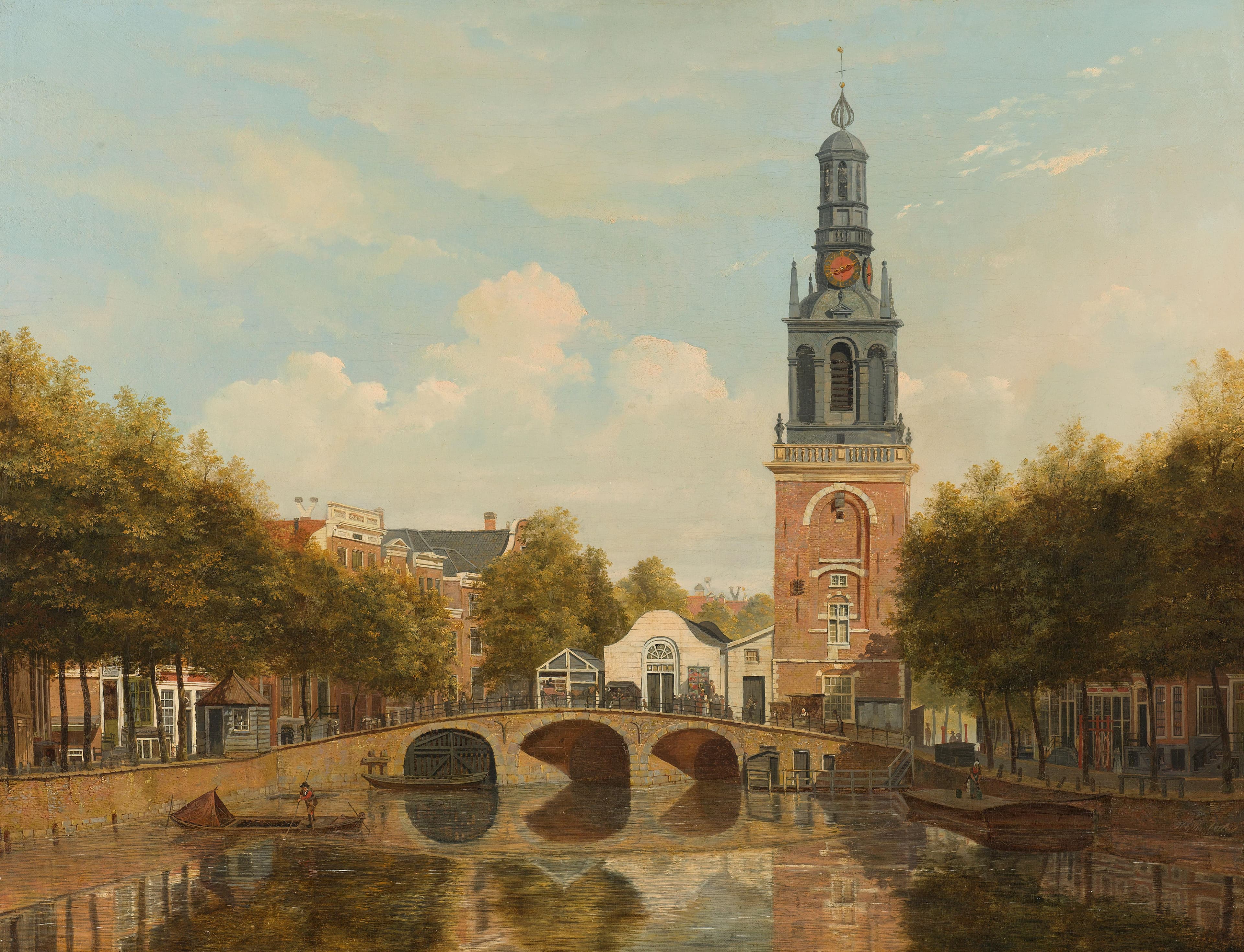 De Torensluis en de Jan Roodenpoortstoren te Amsterdam — Hendrik Gerrit ten Cate