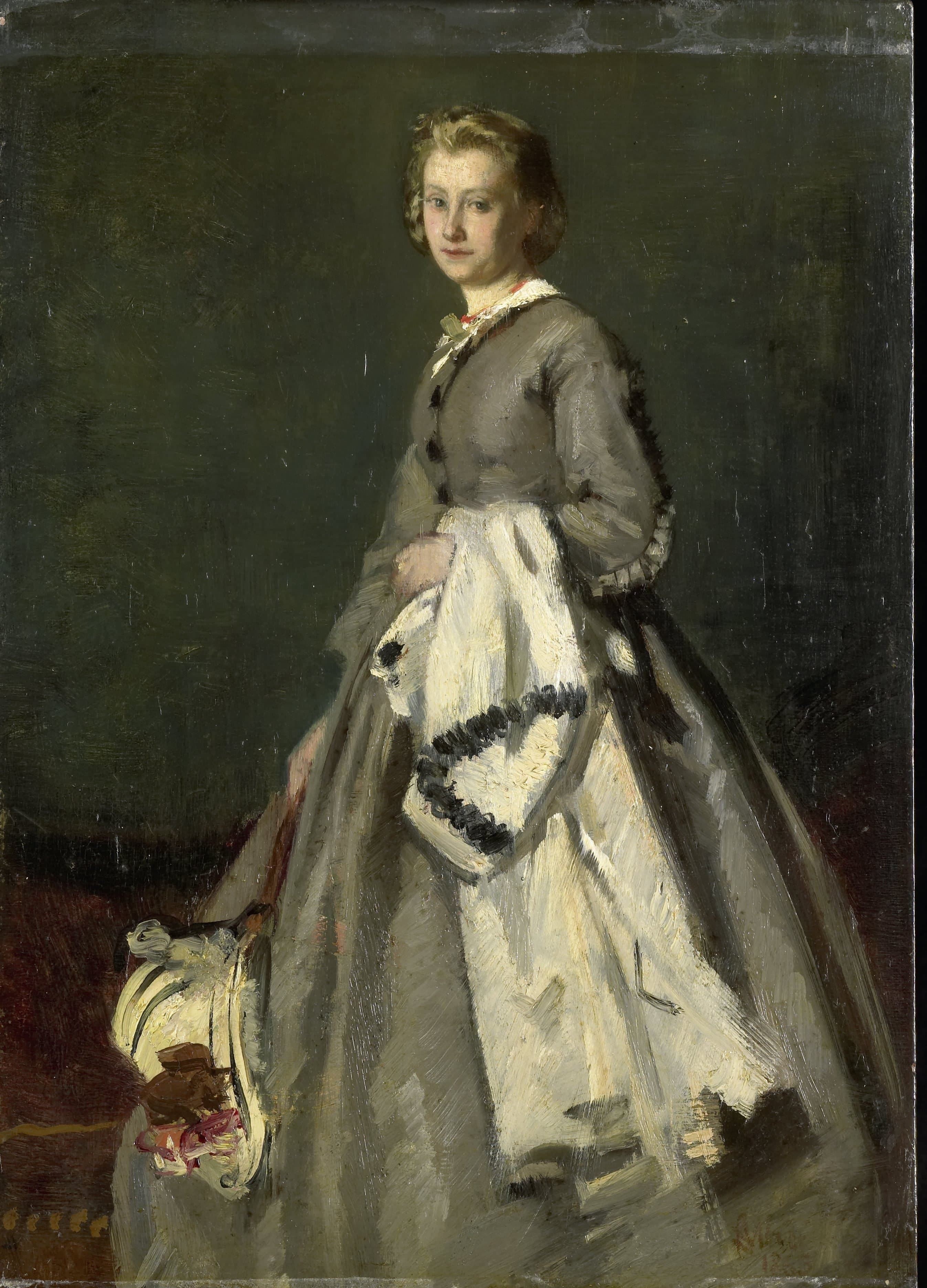 A young Woman — August Allebé
