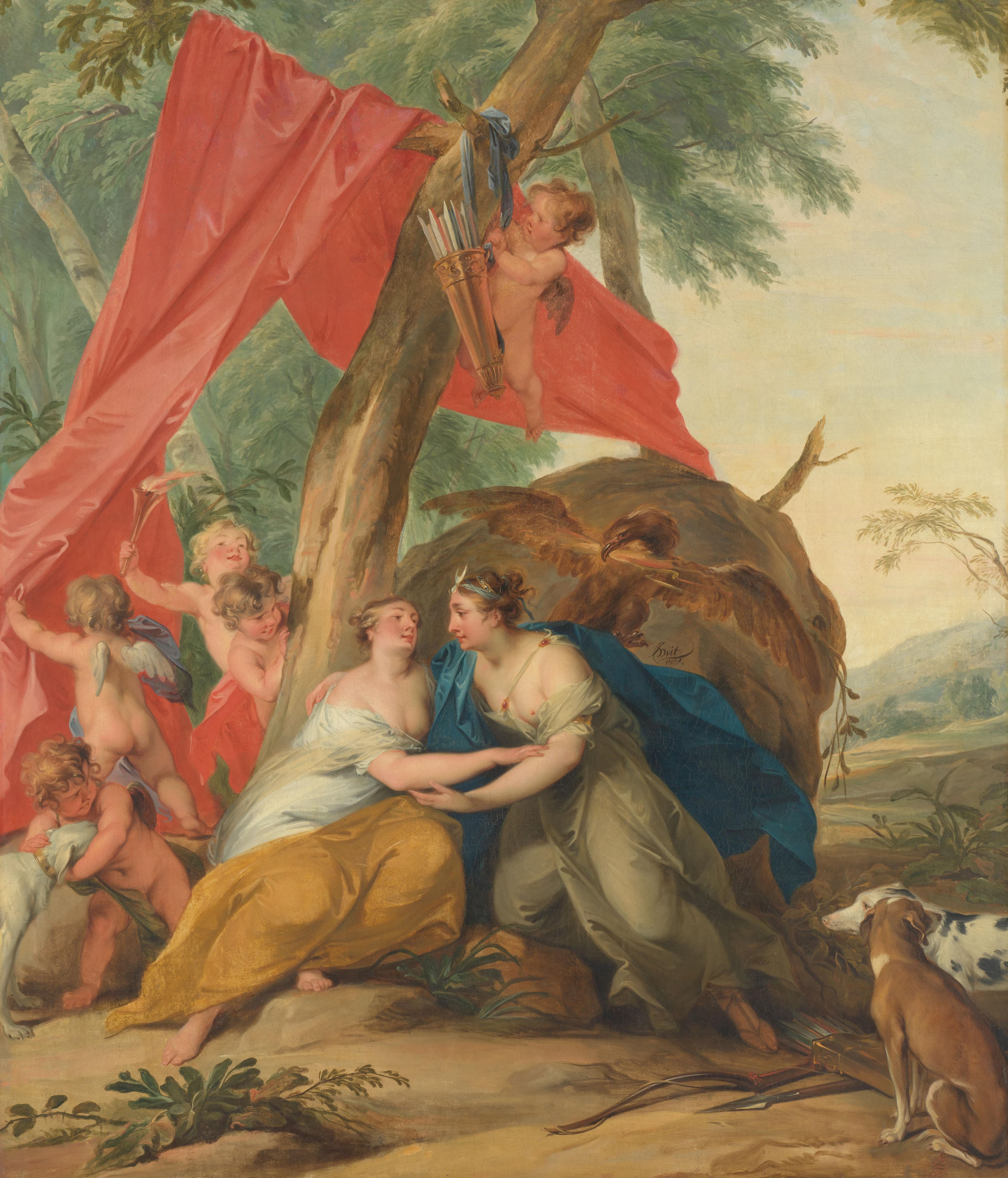 Jupiter, Disguised as Diana, Seducing the Nymph Callisto — Jan Baptist de Surmont van Vlooswijk