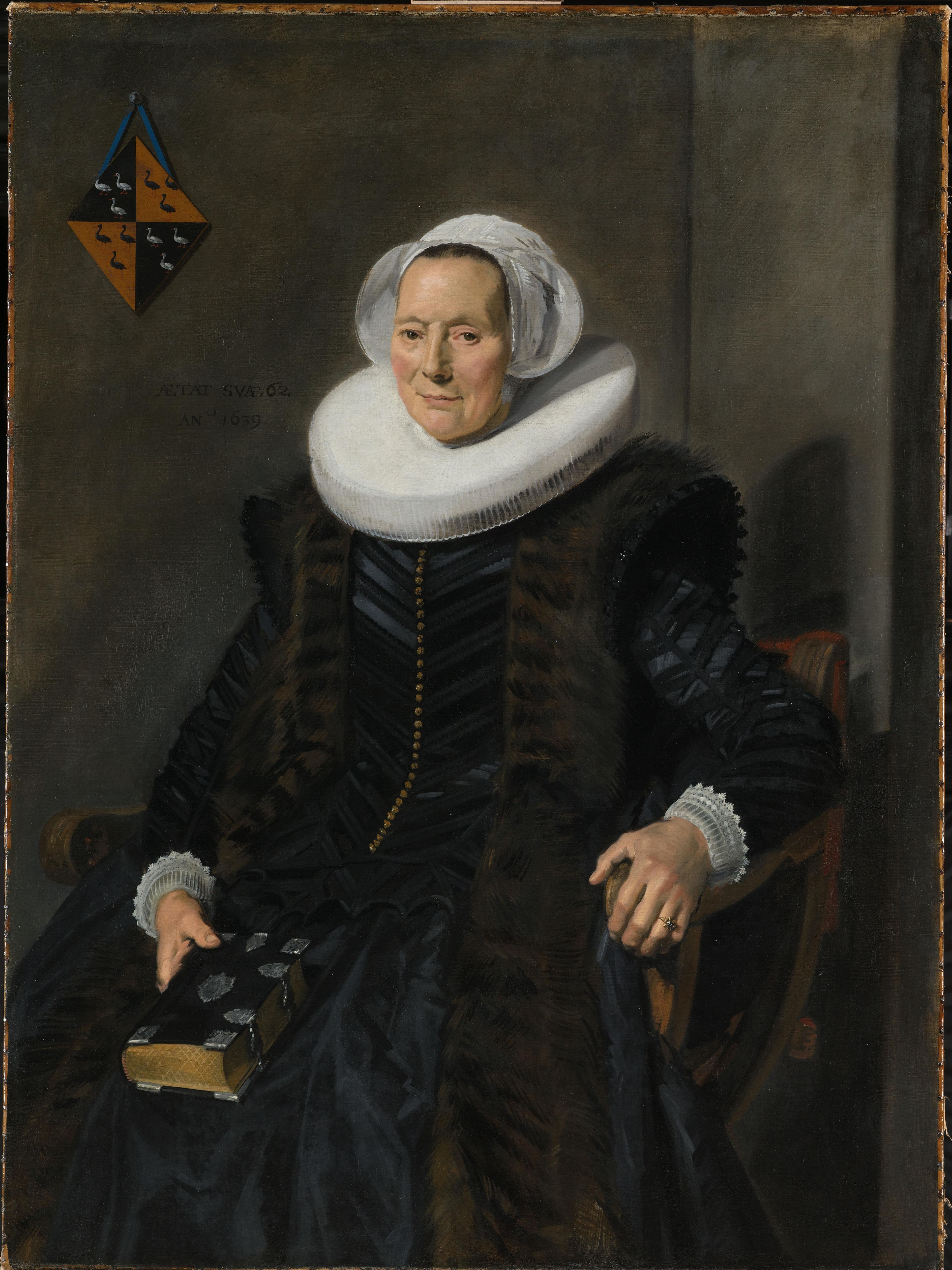 Maritge Voogt Claesdr (1577-1644). Echtgenote van Pieter Jacobsz Olycan, burgemeester van Haarlem — Frans Hals