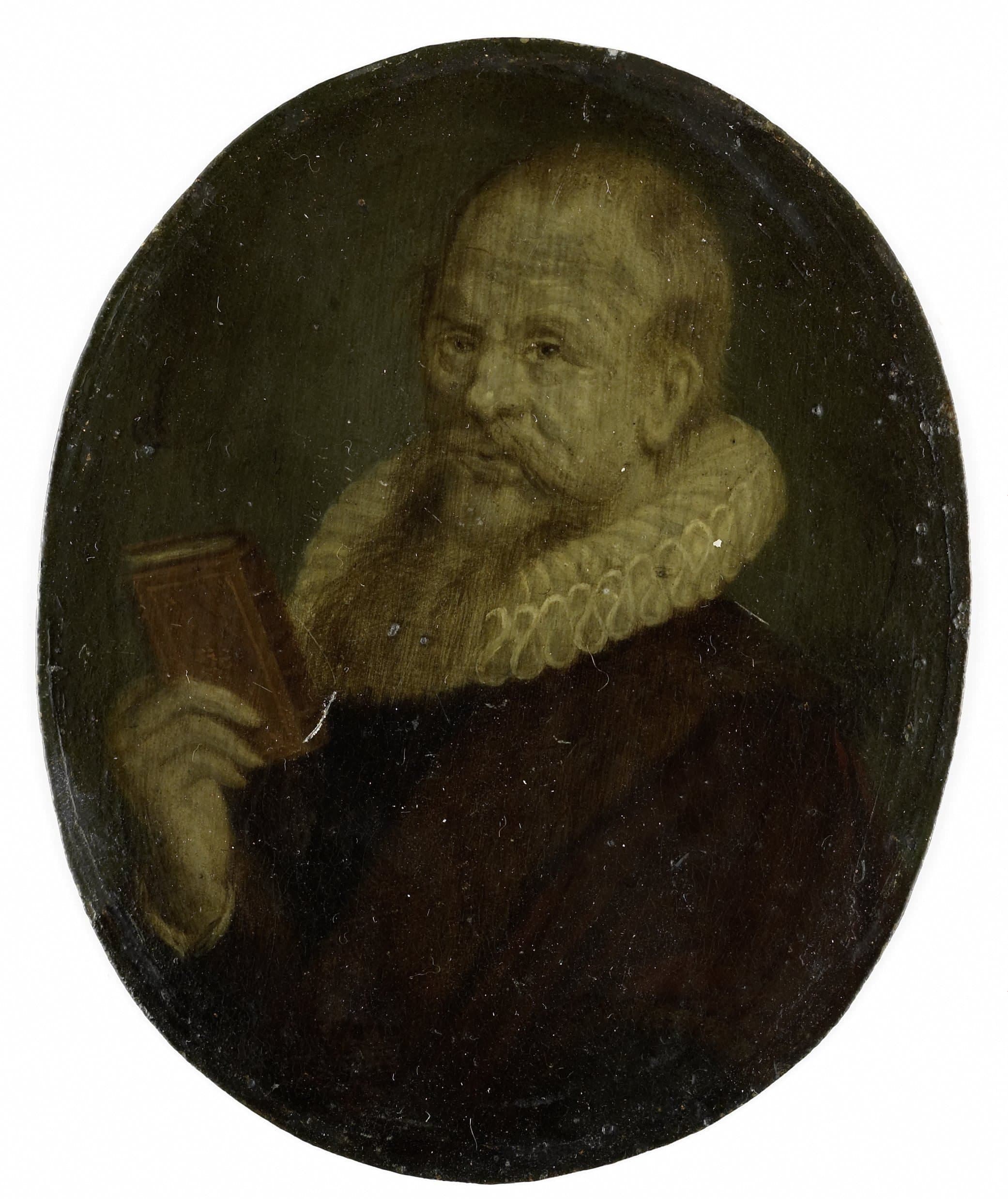 Portrait of Theodorus Schrevelius, Rector of the Latin School in Leiden — Arnoud van Halen
