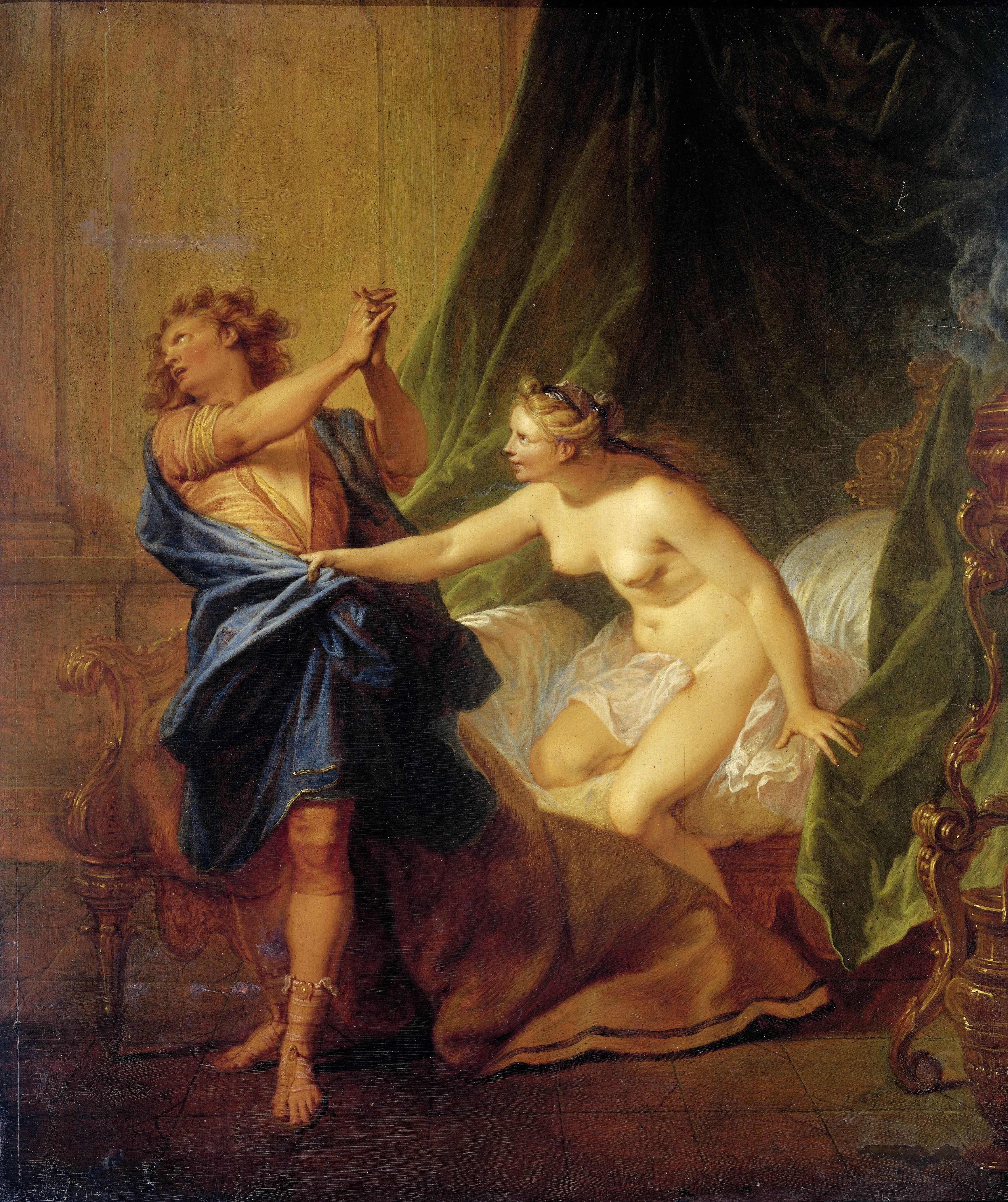 Jozef en de vrouw van Potifar — Nicolas Bertin