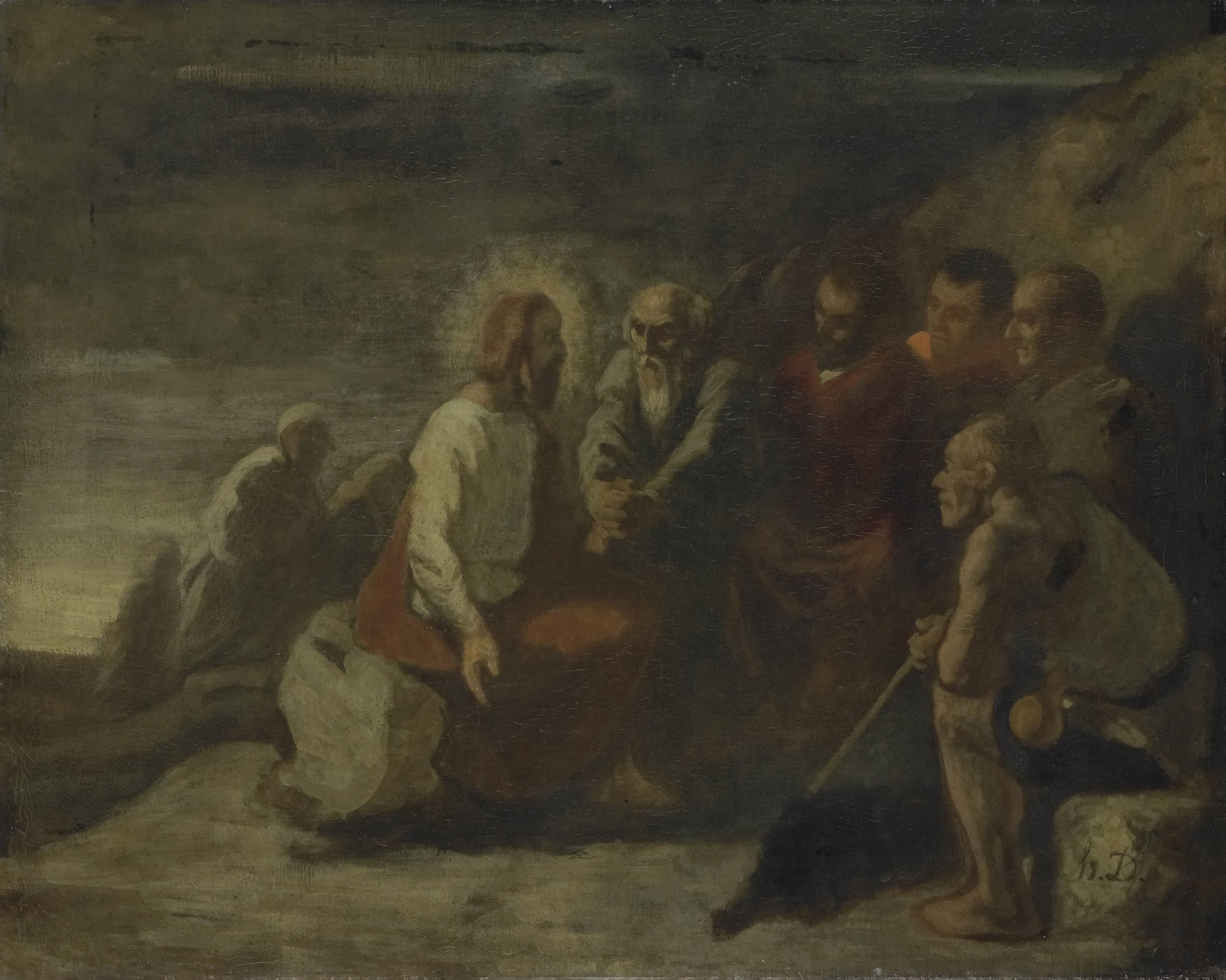 Christ and his Disciples — Honoré Daumier