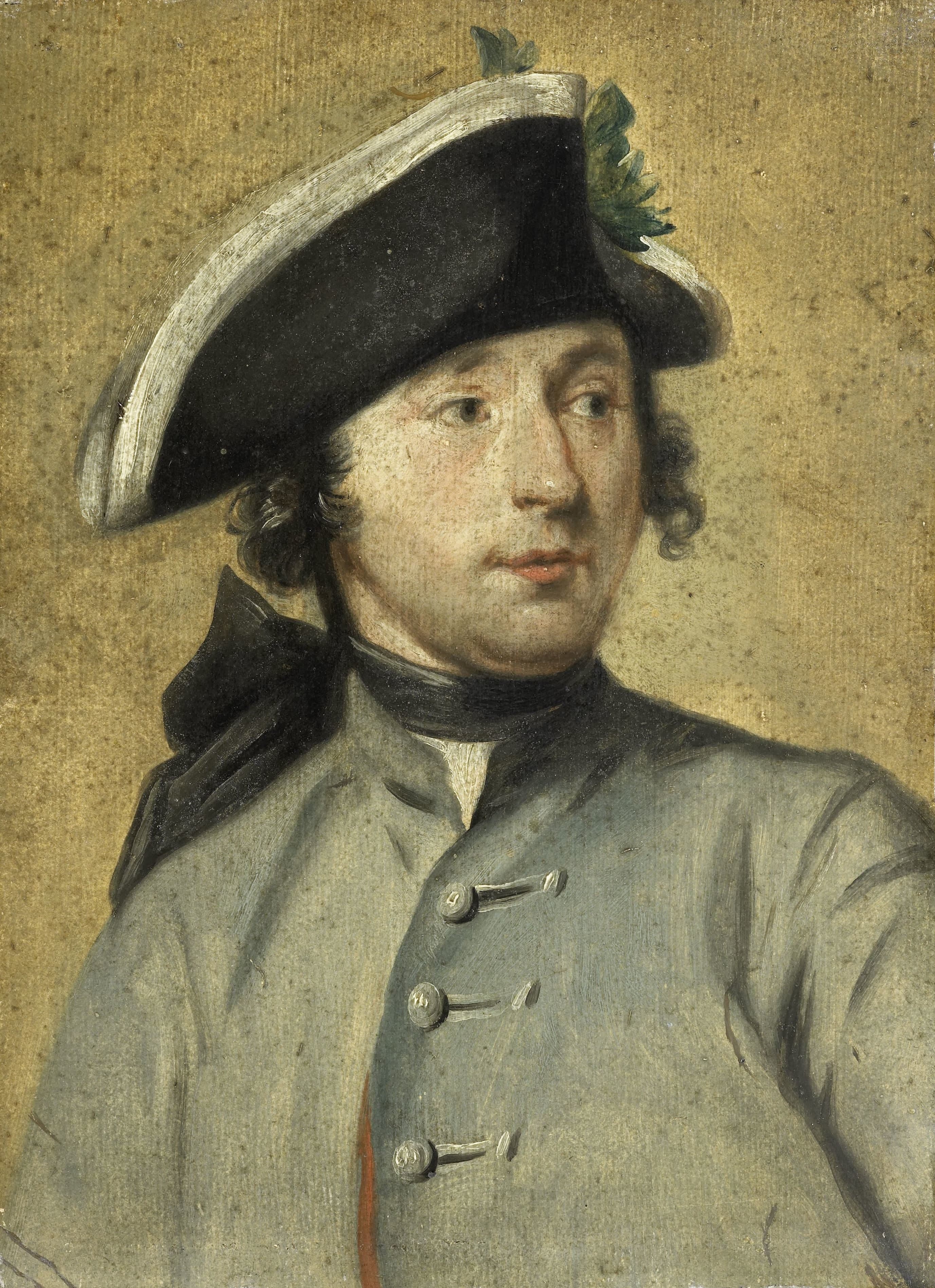 Ludolf Bakhuysen II (1717-82). Schilder en militair, kleinzoon van de zeeschilder Ludolf Bakhuysen I — Cornelis Troost