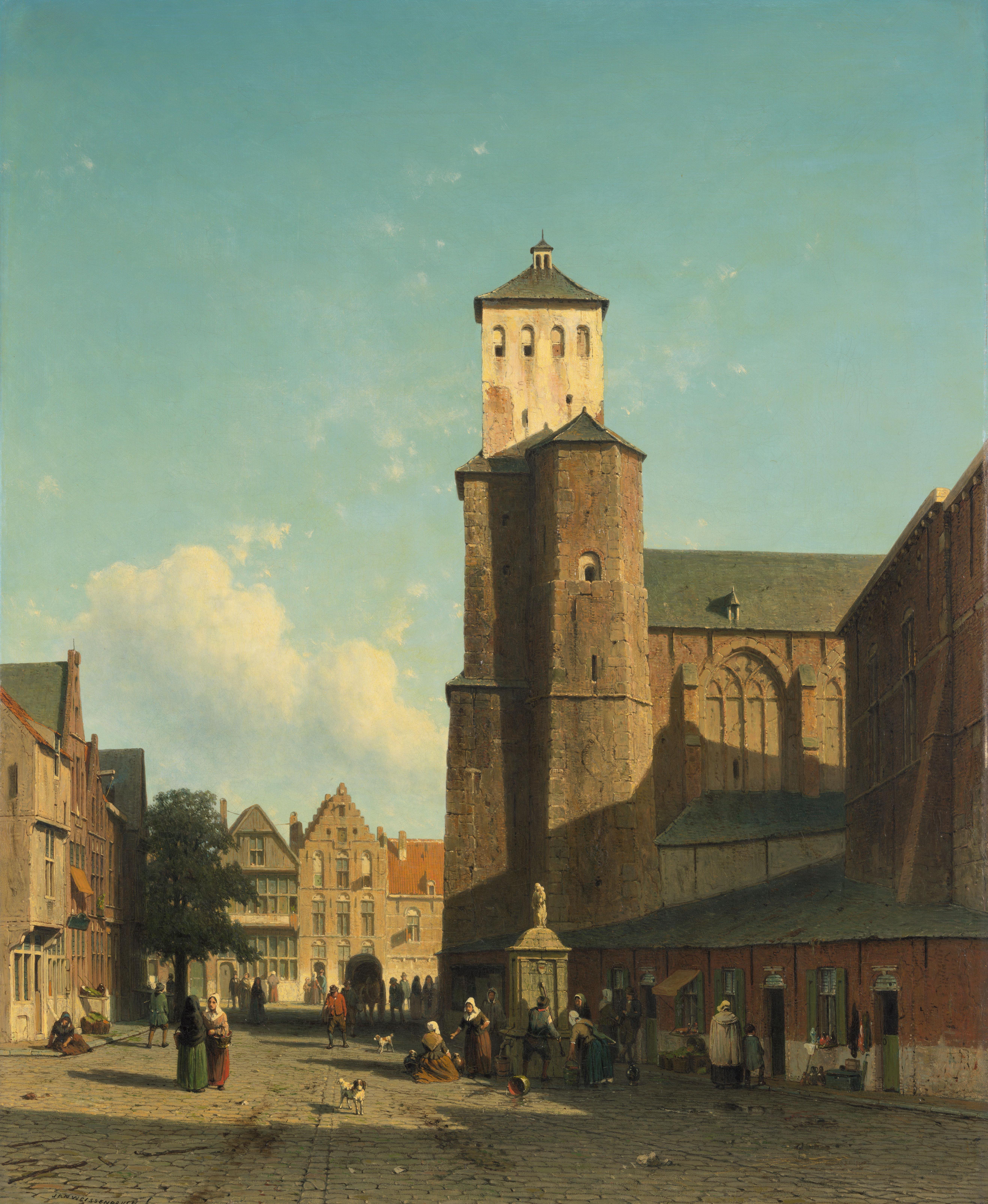 St Denis Church in Liège — Jan Weissenbruch