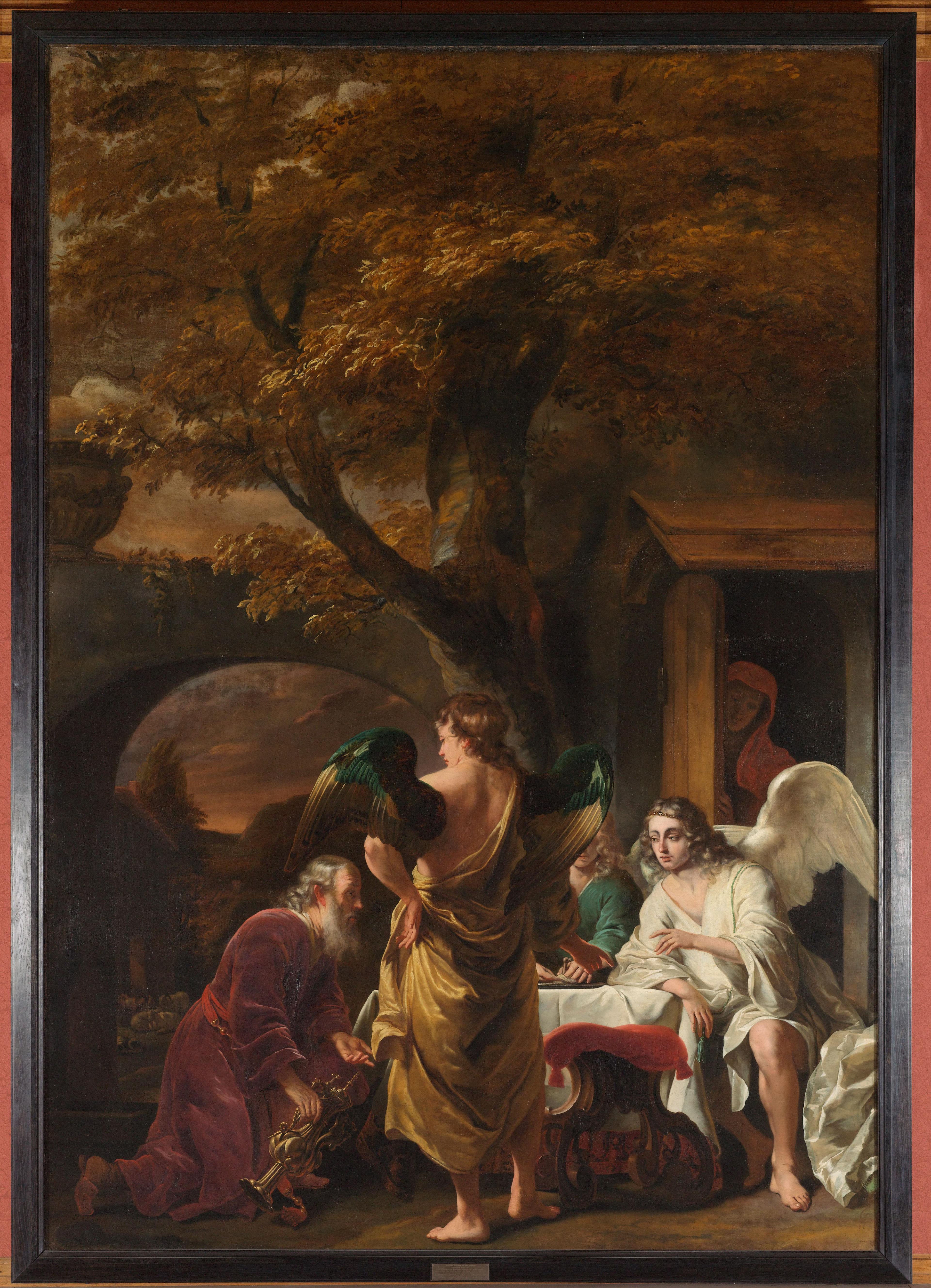 Abraham Entertaining the Three Angels — Ferdinand Bol