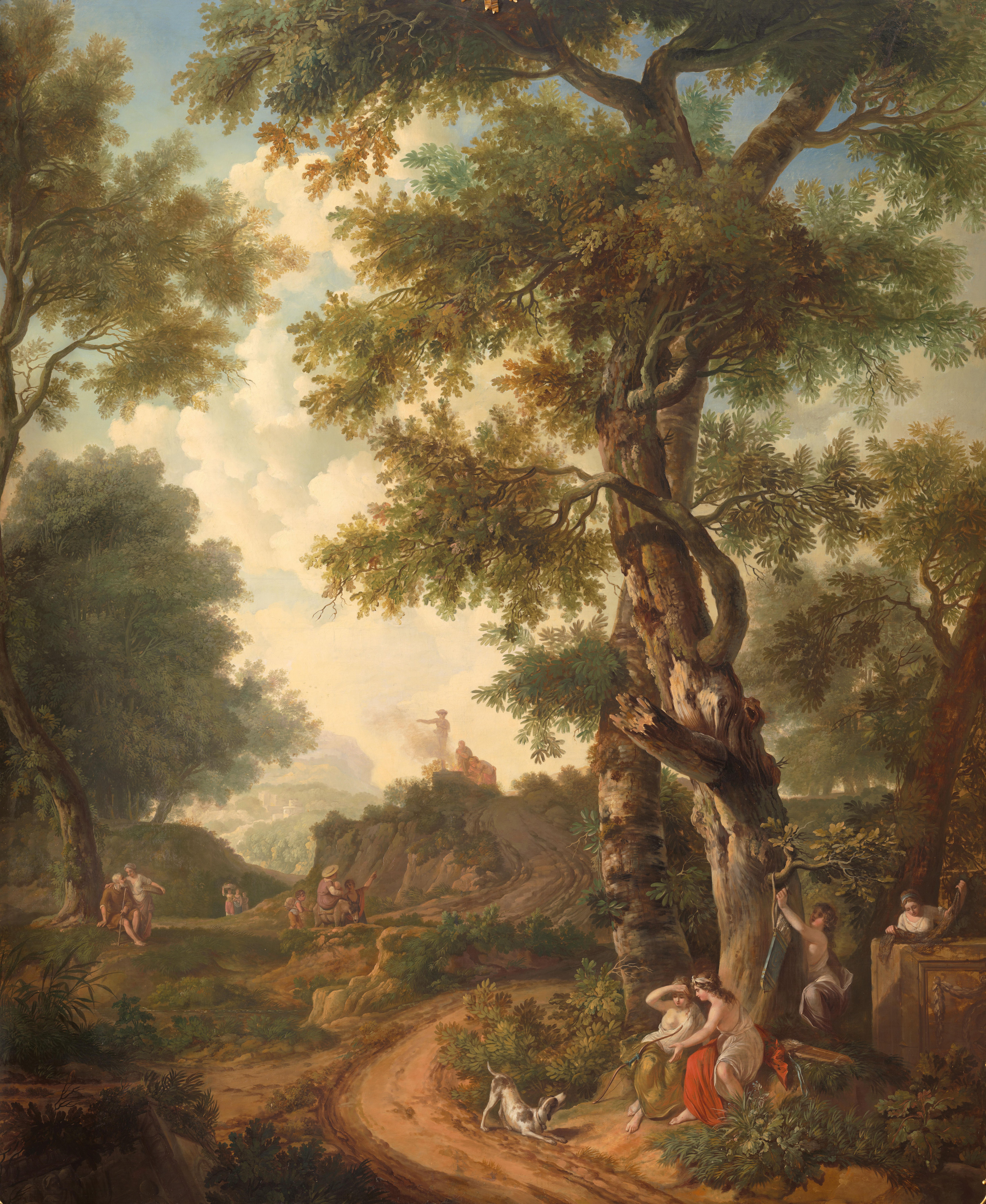 Arcadisch landschap met reizigers — Jurriaan Andriessen
