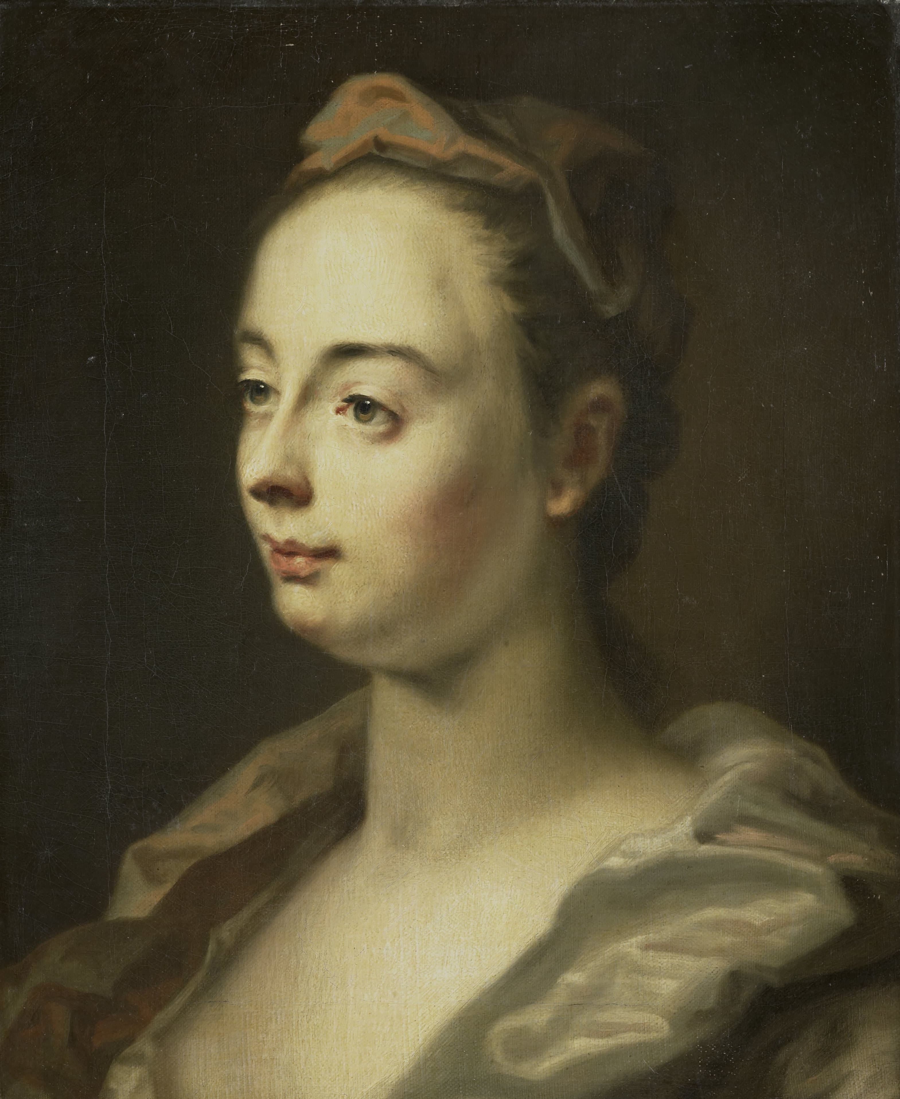 Portret van een vrouw — Balthasar Denner