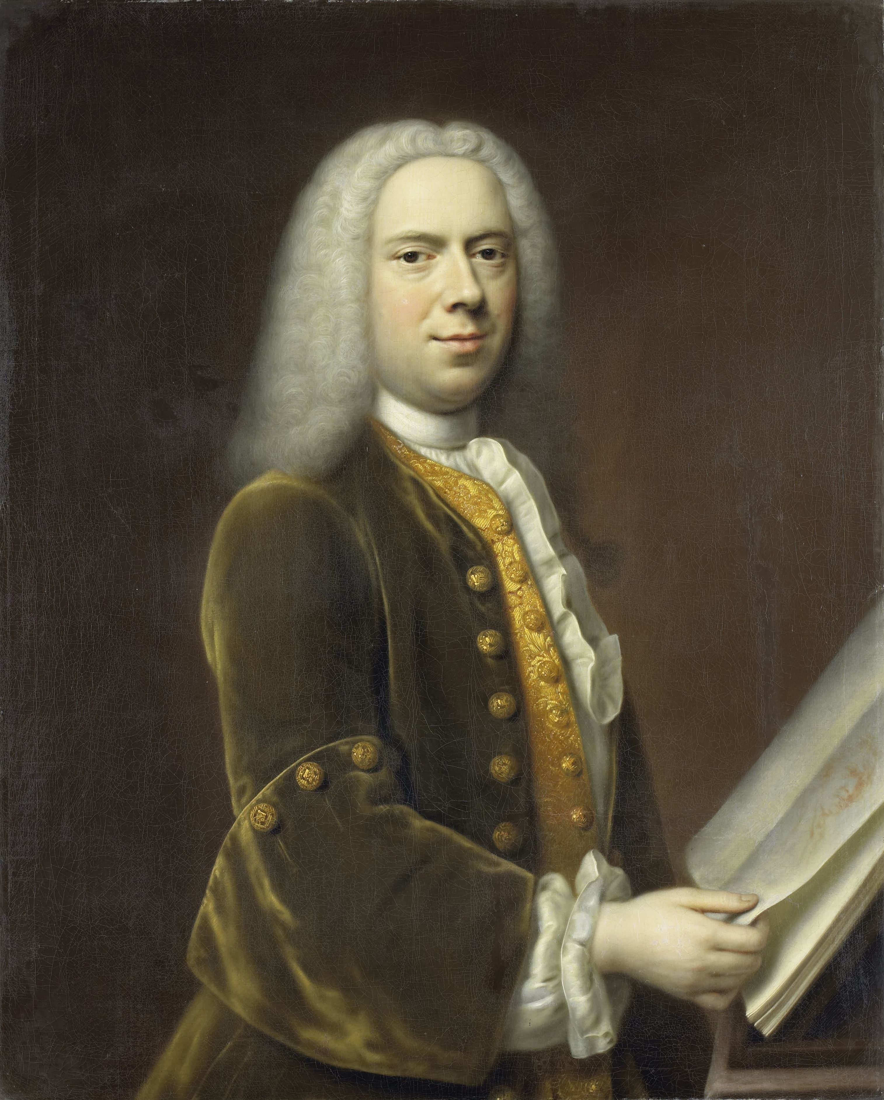 Portret van een man, waarschijnlijk Cornelis Troost (1696-1750) — Balthasar Denner